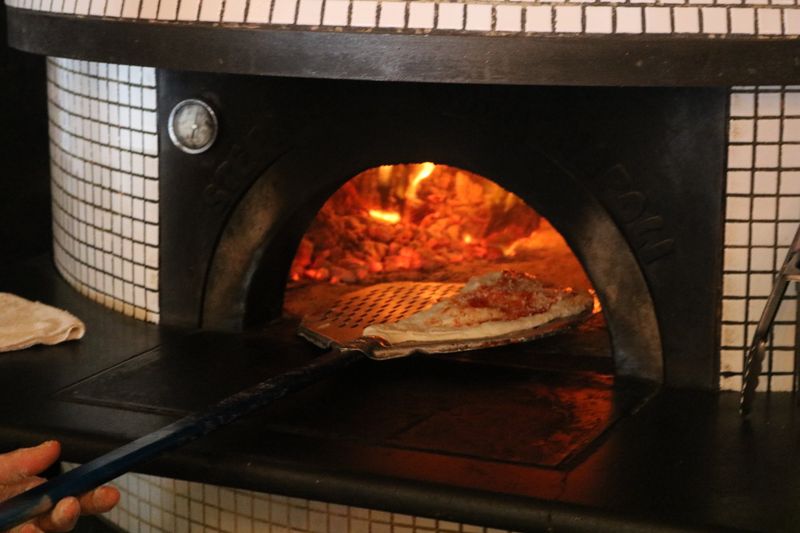 Classic margherita coal fired pizza